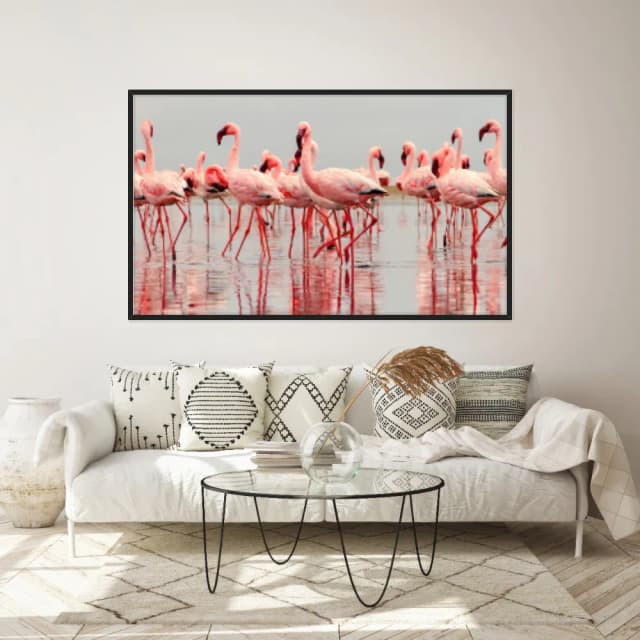 Quadro Decorativo Flamingos