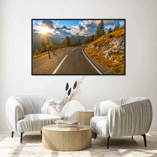 Quadro Decorativo Estrada Com Montanhas