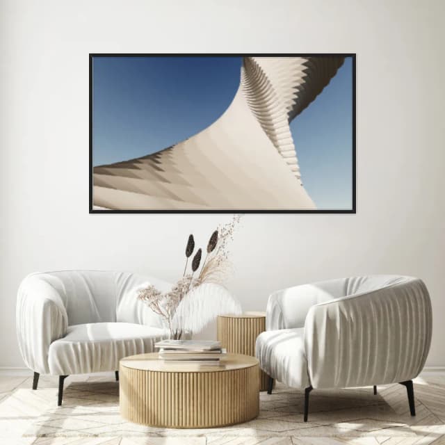 Quadro Decorativo Escultura Espiral Abstrata