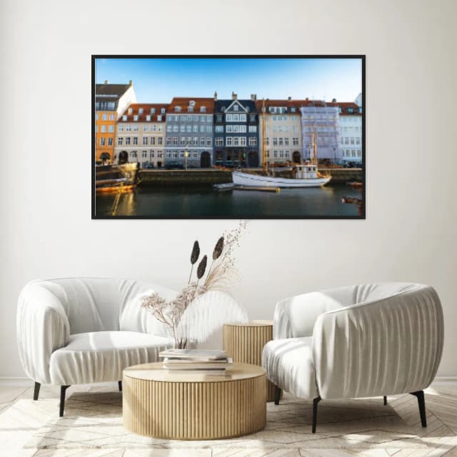 Quadro Decorativo Casas Coloridas Dinamarca