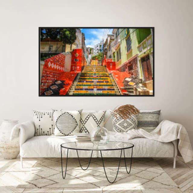 Quadro Decorativo Escadaria Selaron Rio De Janeiro