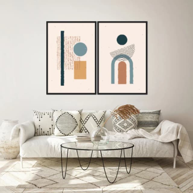 Kit Quadros Decorativos Geométrico