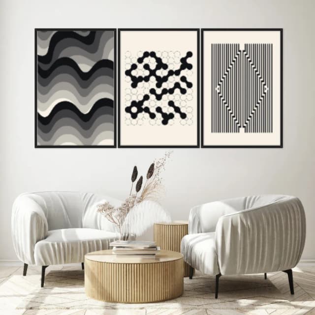 Kit Quadros Decorativos Minimalista