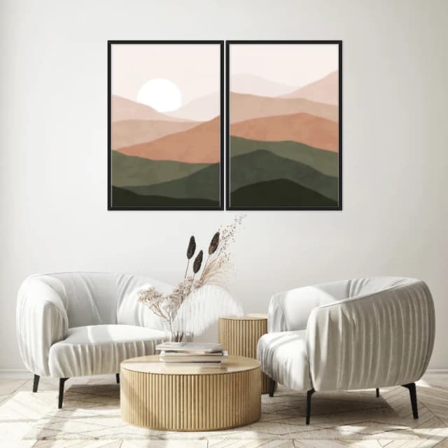 Kit Quadros Decorativos Montanha