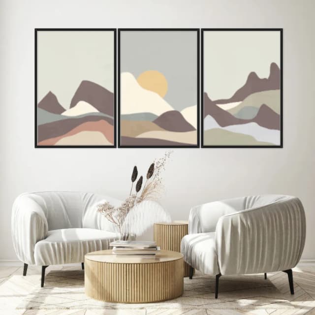 Kit Quadros Decorativos Montanha