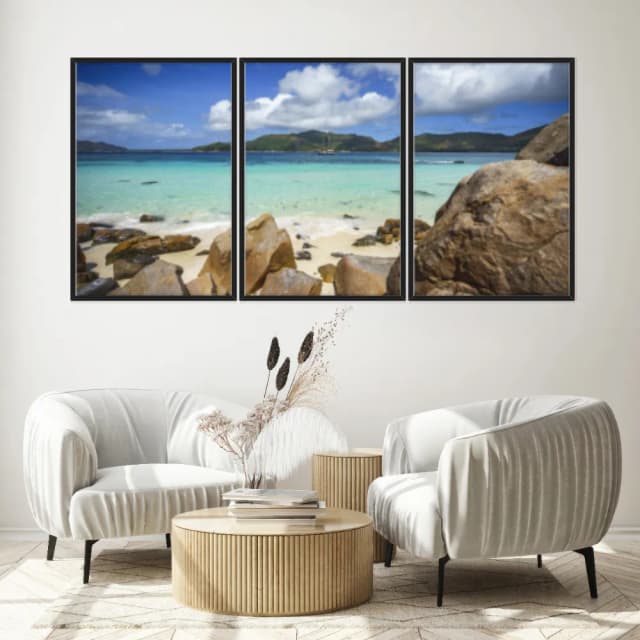 Kit Quadros Decorativos Praia