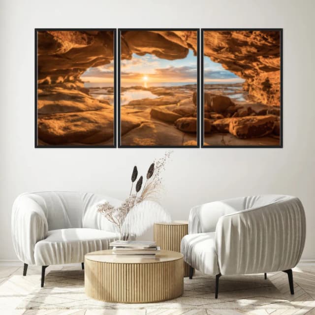 Kit Quadros Decorativos Caverna