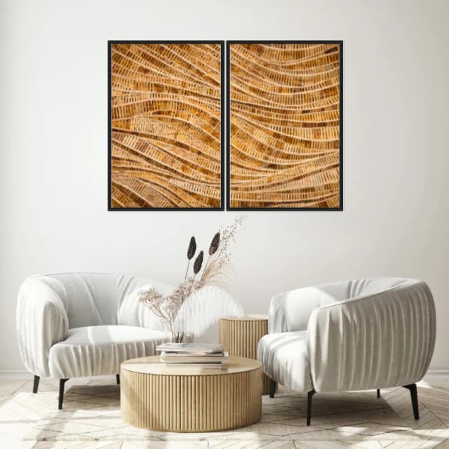 Kit Quadros Decorativos Madeira