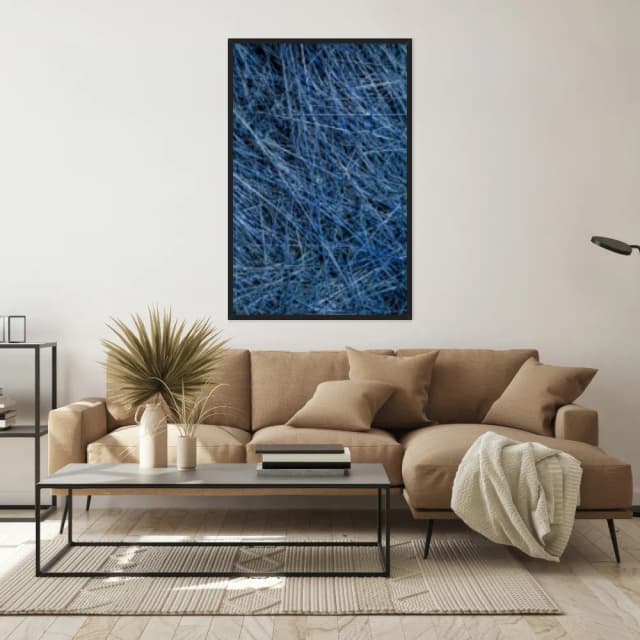 Quadro Decorativo Fio Azul