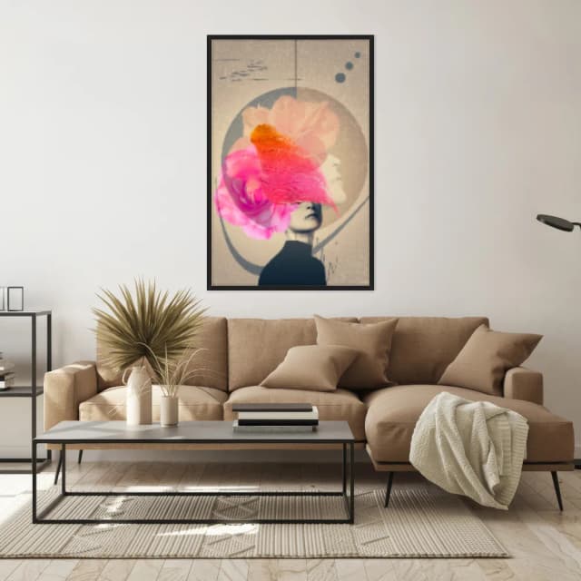 Quadro Decorativo Mulher Com Pintura No Rosto