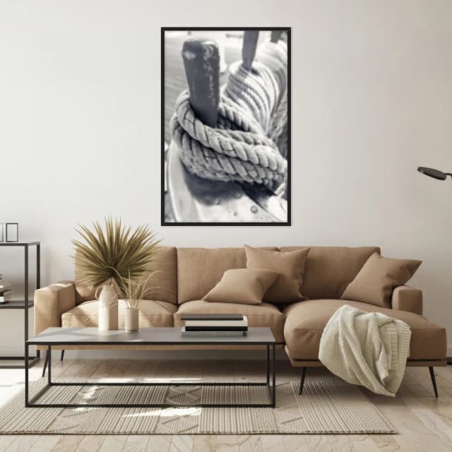 Quadro Decorativo Corda Com Nó