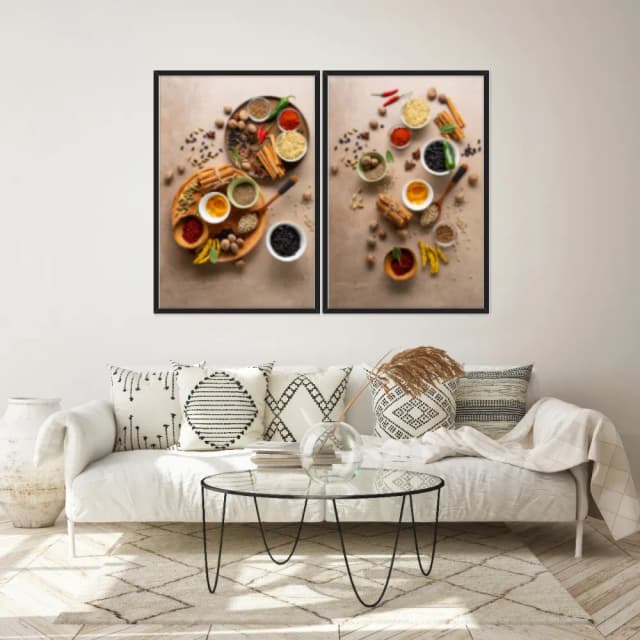 Kit Quadros Decorativos Tempero