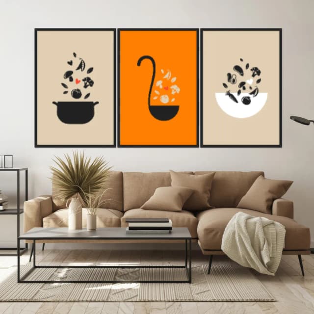 Kit Quadros Decorativos Panela