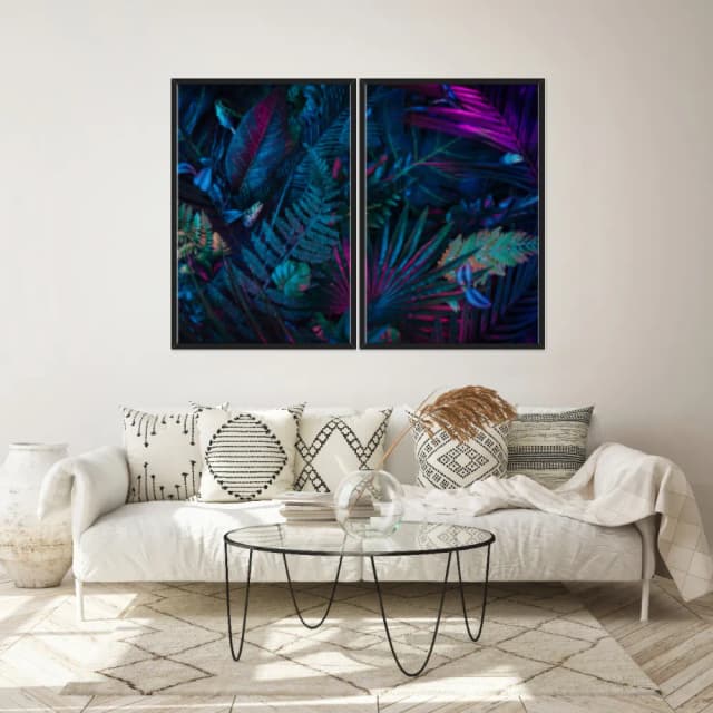 Kit Quadros Decorativos Tropical Colorida