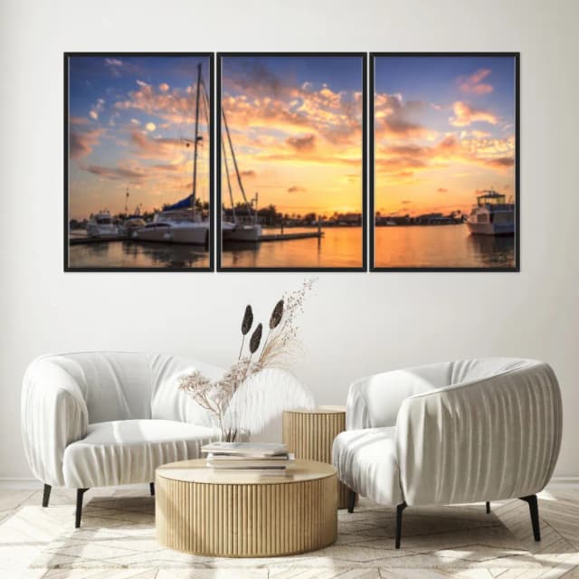 Kit Quadros Decorativos Mar