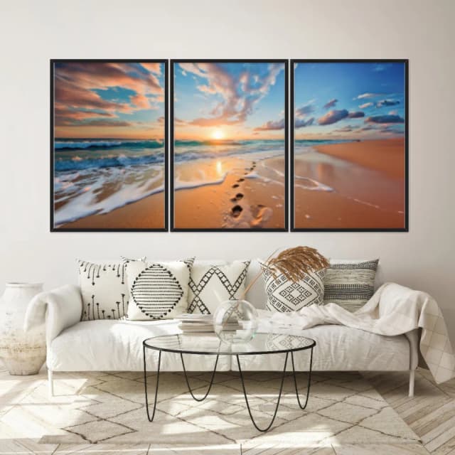 Kit Quadros Decorativos Mar