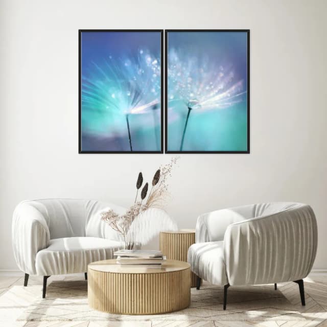 Kit Quadros Decorativos Dente De Leão