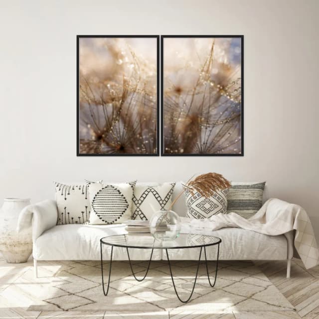 Kit Quadros Decorativos Dente De Leão