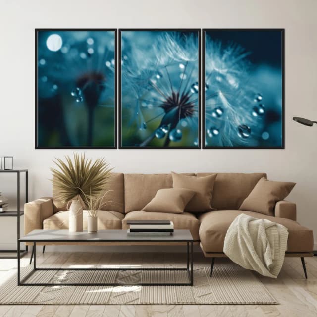 Kit Quadros Decorativos Dente De Leão