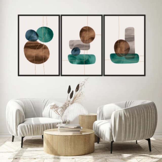 Kit Quadros Decorativos Orgânico