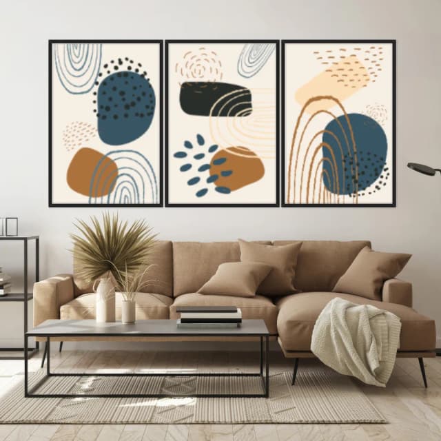 Kit Quadros Decorativos Formas Boho