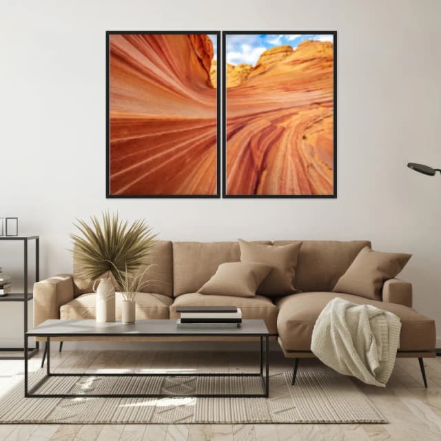 Kit Quadros Decorativos Ondas