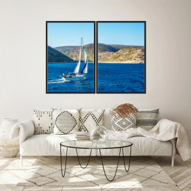 Kit Quadros Decorativos No Mar