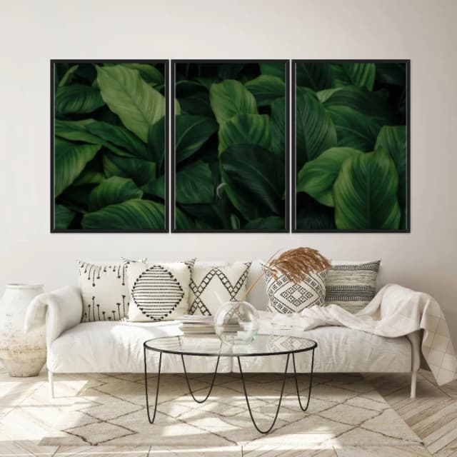 Kit Quadros Decorativos Planta Verde