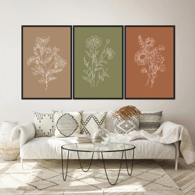 Kit Quadros Decorativos Minimalista