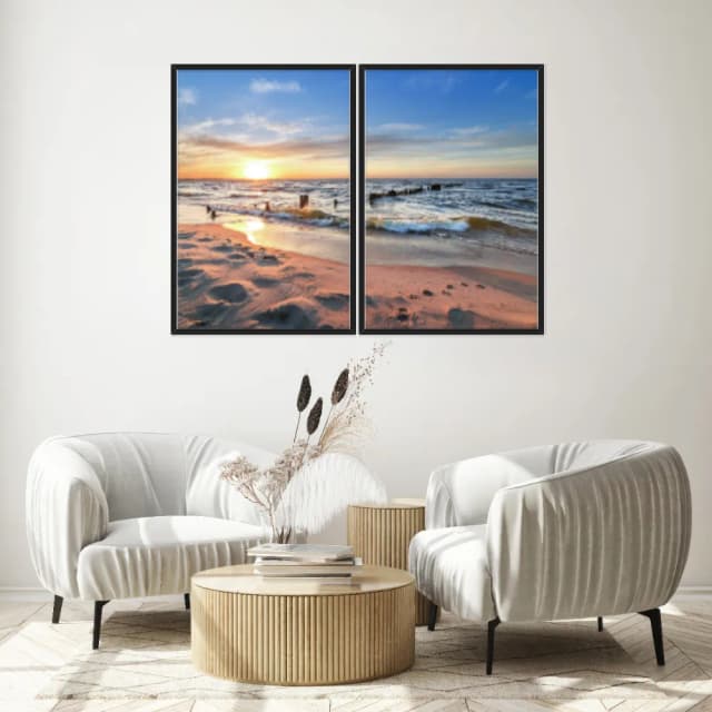 Kit Quadros Decorativos Mar