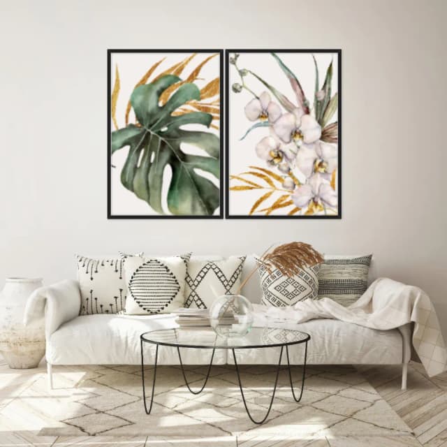 Kit Quadros Decorativos Costela De Adão