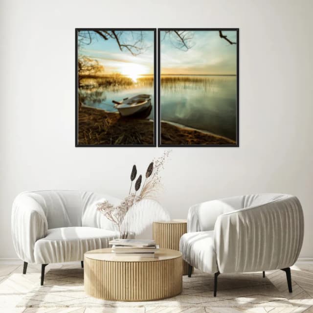 Kit Quadros Decorativos Beira Do Mar