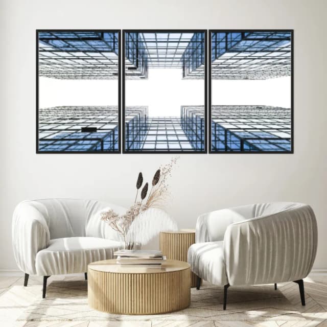 Kit Quadros Decorativos Construção Geométrica