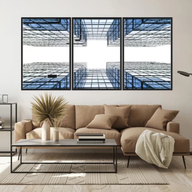 Kit Quadros Decorativos Construção Geométrica