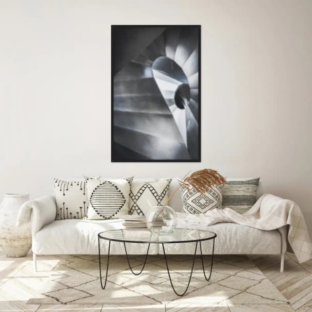 Quadro Decorativo Escultura Espiral Abstrata