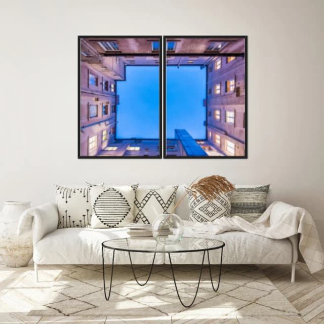 Kit Quadros Decorativos Prédio Antigo