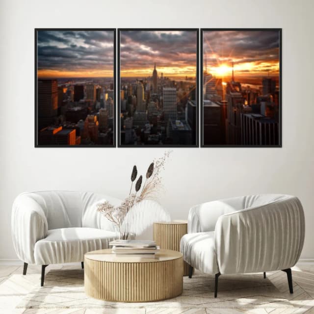 Kit Quadros Decorativos Manhattan Nova York